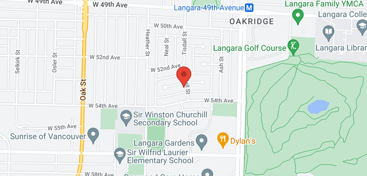 map of 708 W 53RD AVENUE